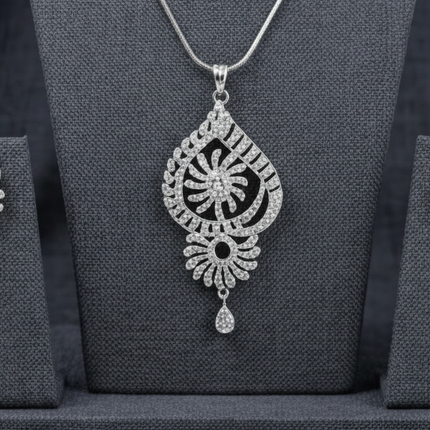 party wear silver jewelry for women - Elegant Earrings Set