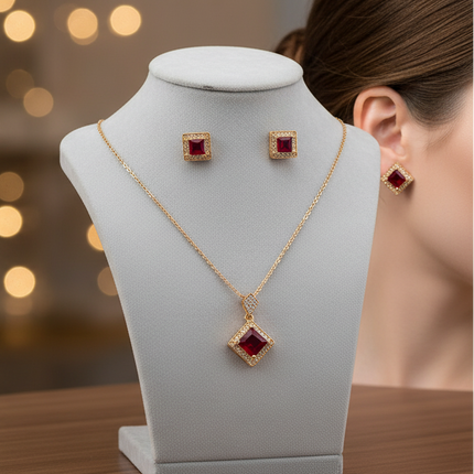 Vintage Gold Jewelry Set for Women – Elegant  Design for Weddings 
