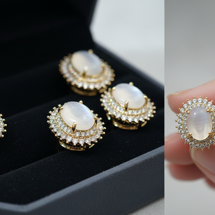 Luxury Opal Stone Statement Ring