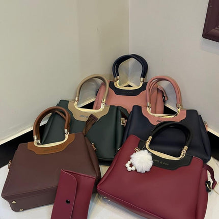 Premium 'JING & PIN' Ladies Handbag Collection with Clutch and Shoulder Strap Option
