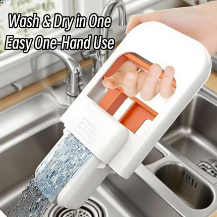 Portable Wet & Dry Cleaning | Self‑Squeezing Mop for Kitchen, Bathroom, Car & Glass