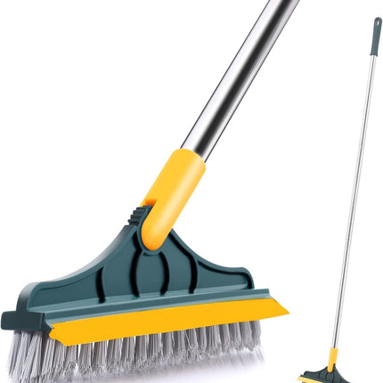 2-in-1 Floor Cleaning Brush with 120° Rotating Head | Multipurpose Scrubber for Bathroom, Tiles & Windows