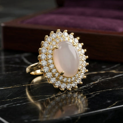 Luxury Opal Stone Statement Ring