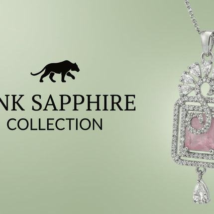 Luxury Pink Stone Jewelry Set - Elegant Rose Quartz Pendant